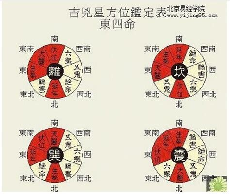 東四命 西四命 算法|东四命西四命速查表 命卦对照表